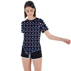 Animalsss Asymmetrical Short Sleeve Sports Tee by Sparkle