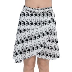 Flamingos Chiffon Wrap Front Skirt by Sparkle