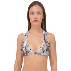 Laughing Kitten Double Strap Halter Bikini Top by Sparkle