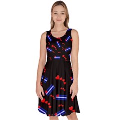 Leather Pride Twist Viii Knee Length Skater Dress With Pockets by JoeiB