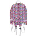 Blue Haired Girl Pattern Pink Zip Bottom Backpack View3