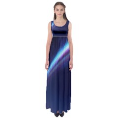 Light Fleeting Man s Sky Magic Empire Waist Maxi Dress by Mariart