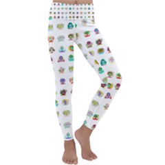 All The Aliens Teeny Kids  Lightweight Velour Classic Yoga Leggings by ArtByAng