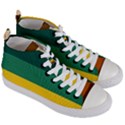 Retro 80s Women s Mid-Top Canvas Sneakers View3