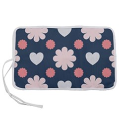 Flowers And Hearts  Pen Storage Case (s) by MooMoosMumma