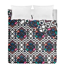 Boho Geometric Duvet Cover Double Side (full/ Double Size) by tmsartbazaar