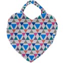 Multicolor Triangle Giant Heart Shaped Tote View2