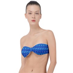 Glitter Butterfly Classic Bandeau Bikini Top  by Sparkle