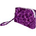 Dark Purple Camouflage Pattern Wristlet Pouch Bag (Small) View1