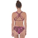 Pink and Brown Camouflage Criss Cross Bikini Set View2