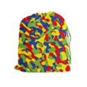 Colorful Rainbow Camouflage Pattern Drawstring Pouch (XL) View1