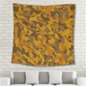 Brown and Orange Camouflage Square Tapestry (Large) View2