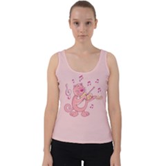 Cat With Violin Velvet Tank Top by sifis