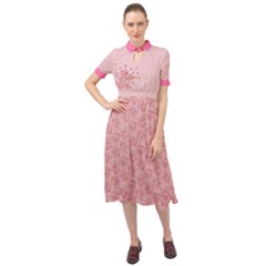 Cat With Violin Keyhole Neckline Chiffon Dress by sifis