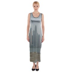 P1020022 Fitted Maxi Dress by 45678