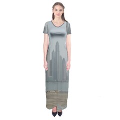 P1020022 Short Sleeve Maxi Dress by 45678