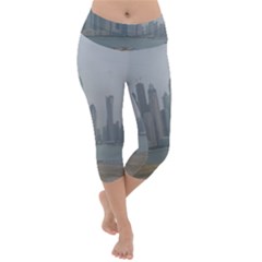 P1020022 Lightweight Velour Capri Yoga Leggings by 45678