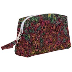 Stylish Fall Colors Camouflage Wristlet Pouch Bag (large) by SpinnyChairDesigns