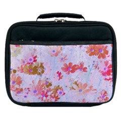 Cosmos Flowers Pink Lunch Bag by DinkovaArt