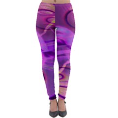 Infinity Painting Purple Lightweight Velour Leggings by DinkovaArt