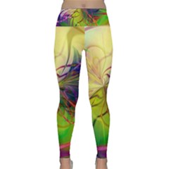  Rainbow Painting Patterns 1 Lightweight Velour Classic Yoga Leggings by DinkovaArt