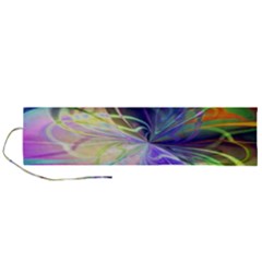 Rainbow Painting Patterns 3 Roll Up Canvas Pencil Holder (l) by DinkovaArt