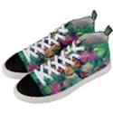 Watercolor Monarch Butterflies Men s Mid-Top Canvas Sneakers View2