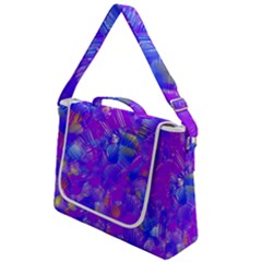 Fuchsia Magenta Abstract Art Box Up Messenger Bag by SpinnyChairDesigns