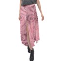 Orchid Pink and Blush Swirls Spirals Velour Split Maxi Skirt View1