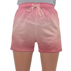 Pink Blush Gradient Ombre Colors Sleepwear Shorts by SpinnyChairDesigns