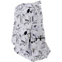 Black and White Music Notes Travelers  Backpack View1