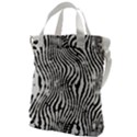 Zebra Print Stripes Canvas Messenger Bag View1