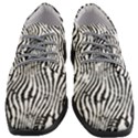 Zebra Print Stripes Women Heeled Oxford Shoes View1