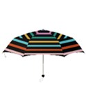 Colorful Mime Black Stripes Folding Umbrellas View3