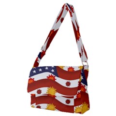 Flage Save Usa Corona Full Print Messenger Bag (m) by HermanTelo