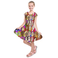 432sisters Kids  Short Sleeve Dress by Kritter