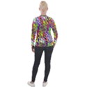 Colorful Jungle Pattern Velour Zip Up Jacket View2