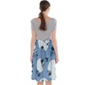 Stripes Blue White Midi Beach Skirt View2