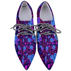 Backgroung Rose Purple Wallpaper Pointed Oxford Shoes by HermanTelo