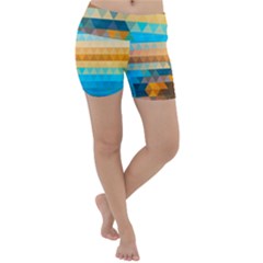 Mosaic  Lightweight Velour Yoga Shorts by Sobalvarro