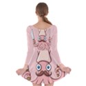 Squid Chef Cartoon Long Sleeve Skater Dress View2