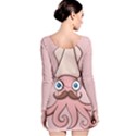 Squid Chef Cartoon Long Sleeve Velvet Bodycon Dress View2