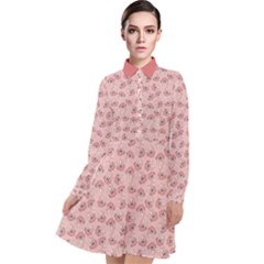 Squid Chef Pattern Long Sleeve Chiffon Shirt Dress by sifis