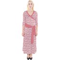 Squid Chef Pattern Quarter Sleeve Wrap Maxi Dress View1