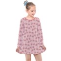 Squid Chef Pattern Kids  Long Sleeve Dress View1