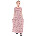 Squid Chef Pattern Kids  Short Sleeve Maxi Dress View1