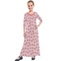 Squid Chef Pattern Kids  Quarter Sleeve Maxi Dress View1