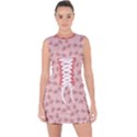 Squid Chef Pattern Lace Up Front Bodycon Dress View1