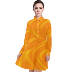 Honey Wave  Long Sleeve Chiffon Shirt Dress by Sabelacarlos