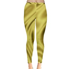 Golden Wave  Inside Out Leggings by Sabelacarlos